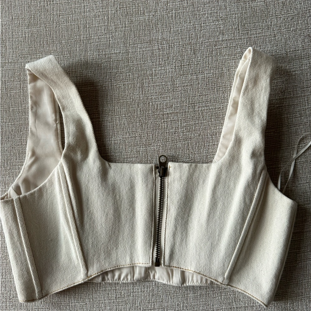 7 For All Mankind White Tank Top